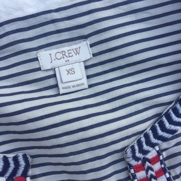 J. Crew Boho Split Neck Long Sleeved Blouse - Picture 4 of 4